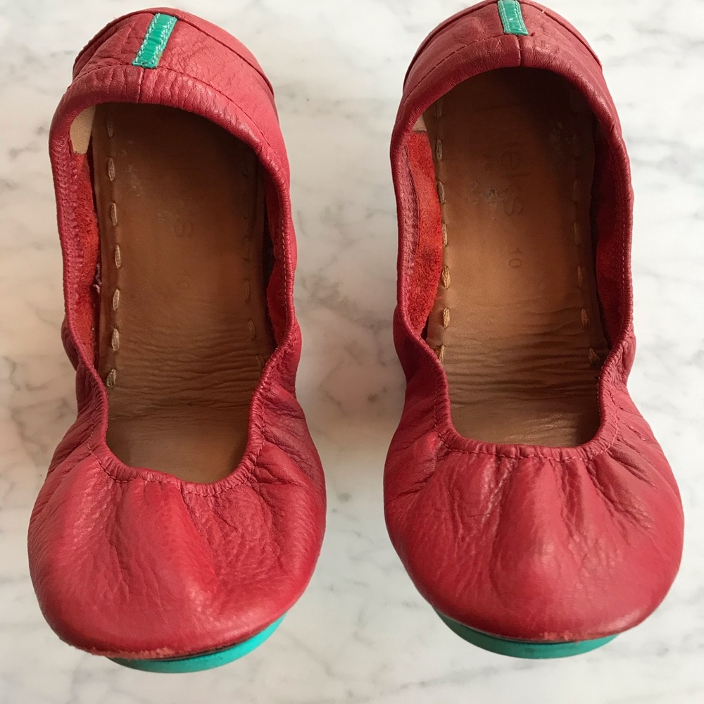 Tieks - Red Leather - Size 10